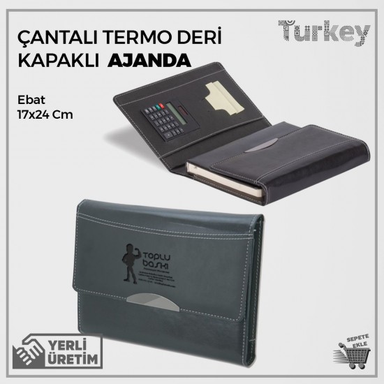 Çantalı Termoderi Kapaklı Ajanda